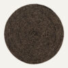 PLACEMAT ELLA ROUND BLACK & NATURAL D38CM