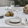 PLACEMAT ELLA OVAL WHITE & NATURAL 45X35CM - Image 2