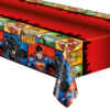 PLASTIC TABLECOVER JUSTICE LEAGUE 1.37X2.13M