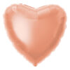 FOIL HELIUM HEART BALLOON ROSE GOLD 45.7CM