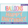 LETTER BALLOON BANNER KIT 'HAPPY BIRTHDAY' ROSE GOLD 35.5CM 4.26M - Image 2