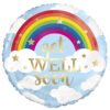 FOIL BALLOON RAINBOW 'GET WELL SOON' 45CM