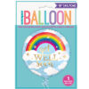 FOIL BALLOON RAINBOW 'GET WELL SOON' 45CM - Image 2