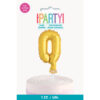 FOIL BALLOON CAKE TOPPER NUMBER 0 GOLD 12.7CM - Image 2