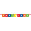 BANNER BUILDING BLOCKS 'PARTY TIME' COLORFUL 1.82M