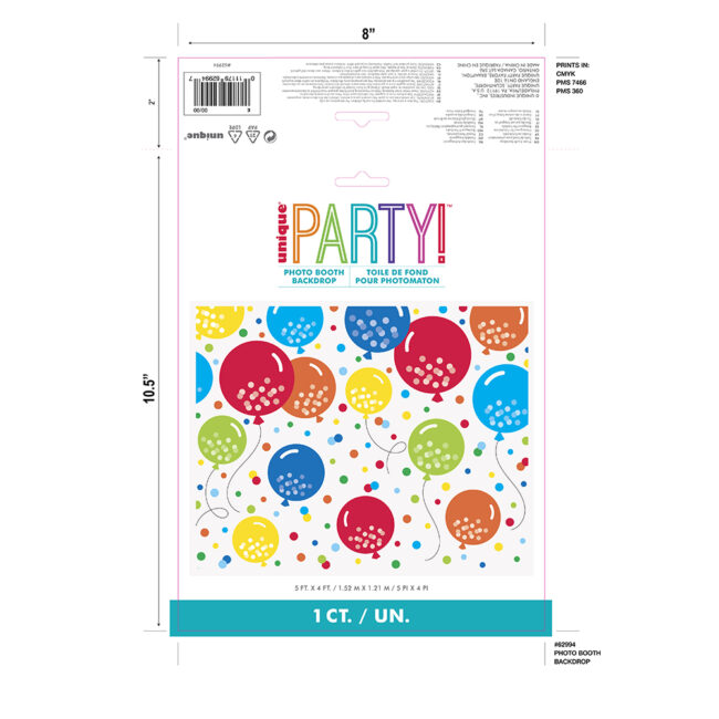 PHOTOBOOTH BACKDROP BALLOON PARTY 152X121CM - Image 3
