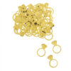 FOIL CONFETTI LARGE DIAMOND RING GOLD 14.1G - Image 2