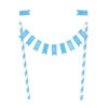 BUNTING CAKE TOPPER 'IT'S A BOY' BLUE