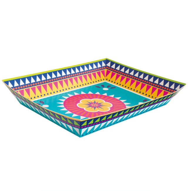 PAPER SNACK TRAY BOHO FIESTA