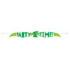 DINOSAUR BANNER 'PARTY TIME' GREEN 1.5M