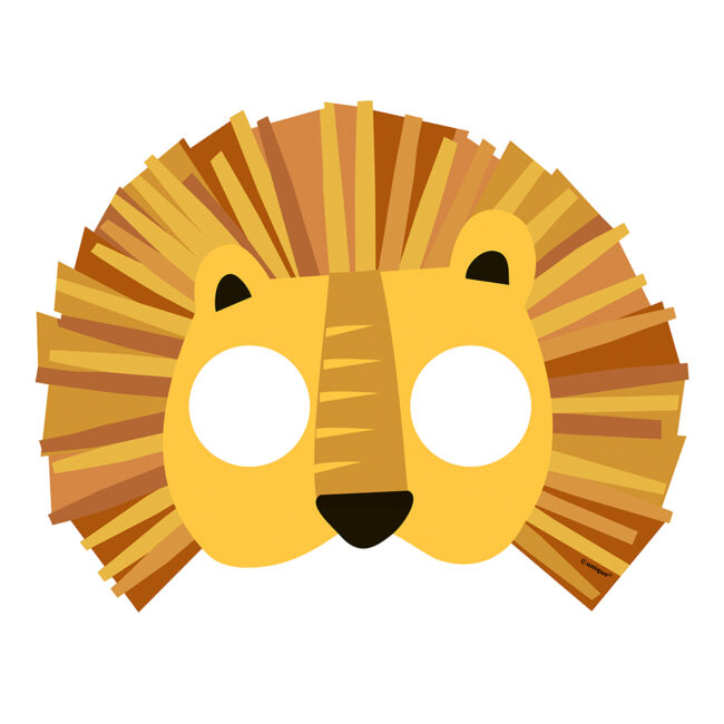 PAPER MASKS ANIMAL SAFARI 8PCS - Image 4