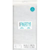 PAPER TABLECOVER WHITE SCALLOPED 1.37X2.74M