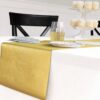 PLASTIC TABLE RUNNER GLITTER GOLD 33X270CM - Image 2