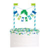 BUNTING CAKE TOPPER DINOSAUR BLUE GREEN - Image 2