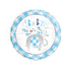 FOIL BALLOON FLORAL BABY ELEPHANT BLUE 45.7CM