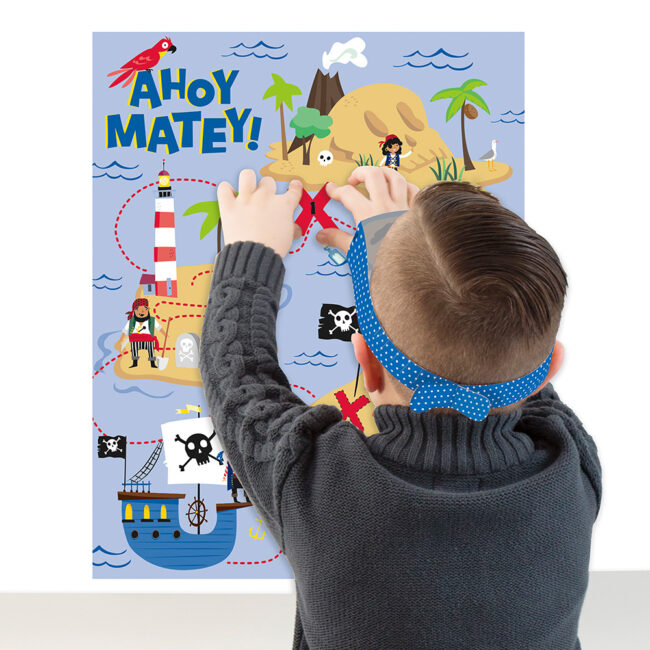 PARTY GAME AHOY MATEY PIRATE & STICKERS - Image 5