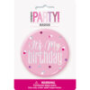 BADGE 'IT'S MY BIRTHDAY' GLITTER PINK 7.62CM - Image 2