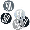 CONFETTI NUMBER 50 GLITTER BLACK 14G