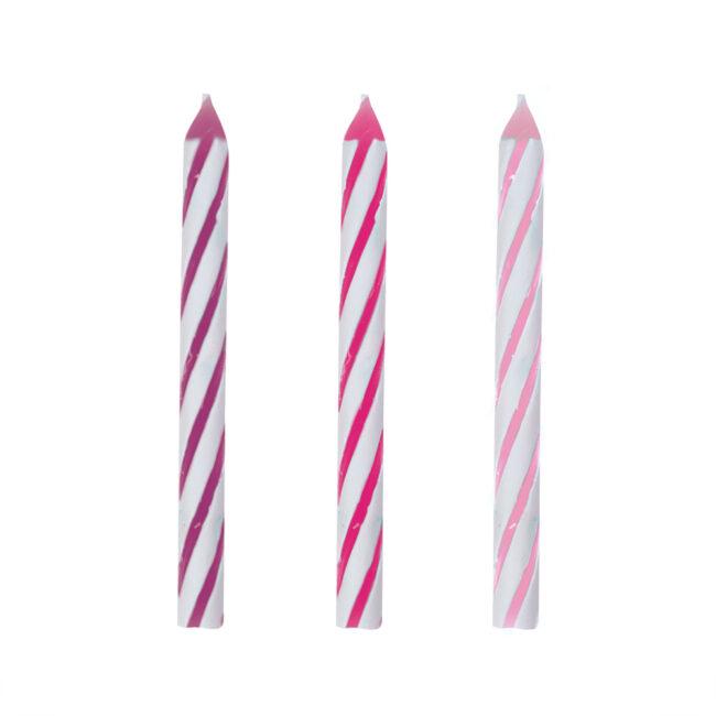 CANDLES & HAPPY BIRTHDAY PICK GLTTER PINK - Image 3