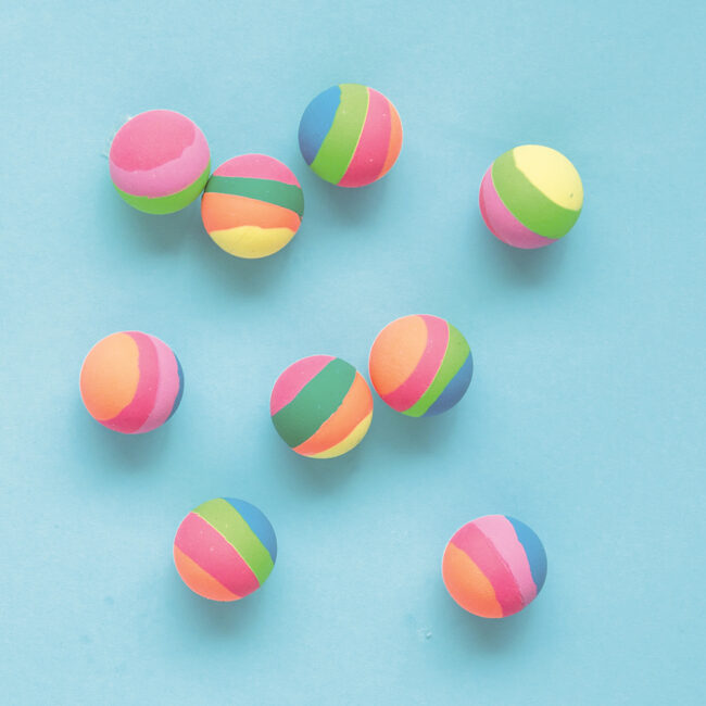 BOUNCE BALLS STRIPES PASTEL 35MM 8PCS - Image 3