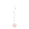HAPPY BIRTHDAY HANGING DECOR GLITTER RORE GOLD 81CM 6PCS