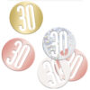 CONFETTI NUMBER 30 GLITTER ROSE GOLD 14G