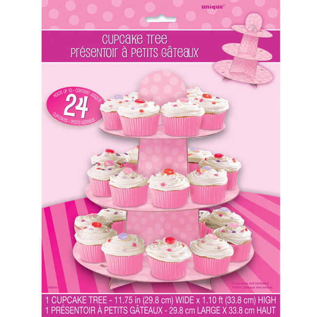 CUPCAKE STAND PINK 29.8XH33.8CM - Image 3