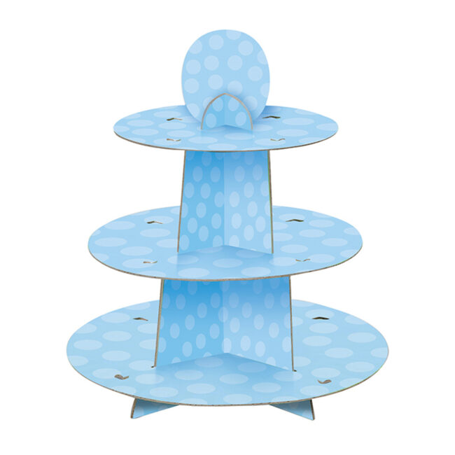 CUPCAKE STAND BABY BLUE 29.8XH33.8CM