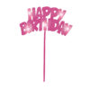 HAPPY BIRTHDAY TOPPER FLASH PINK