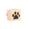 WOODEN STAMP KITTY PAW 26X26MM