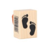 WOODEN STAMP FEET 26X36MM