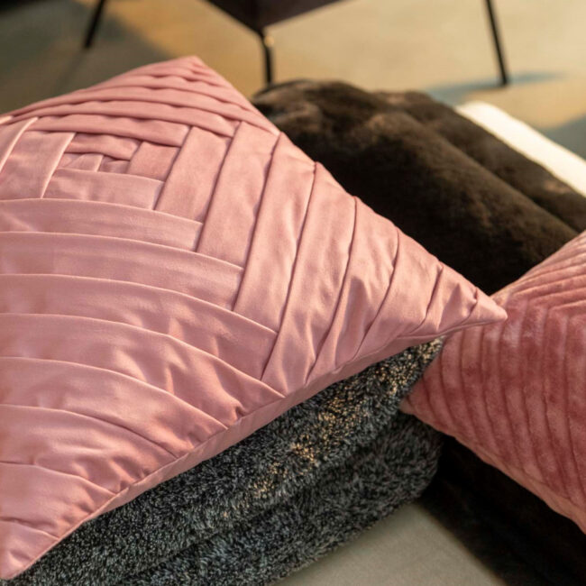PILLOW COVER PHILLY VELVET DUSTY ROSE 45X45CM - Image 3