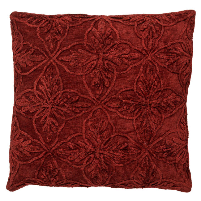 CUSHION COVER AMAR MERLOT RED 45X45CM
