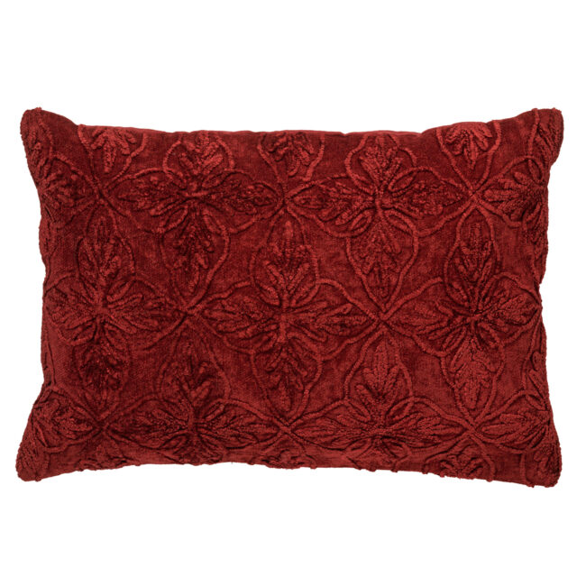 CUSHION COVER AMAR COTTON MERLOT RED 40X60CM