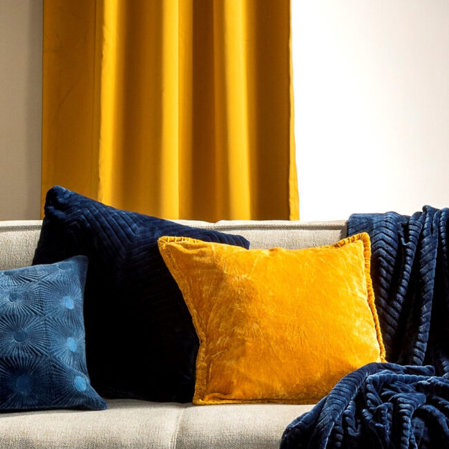 CUSHION COVER REBEL GOLDEN GLOW YELLOW 45X45CM - Image 3
