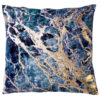 CUSHION COVER MARBLE INSIGNIA BLUE 45X45CM