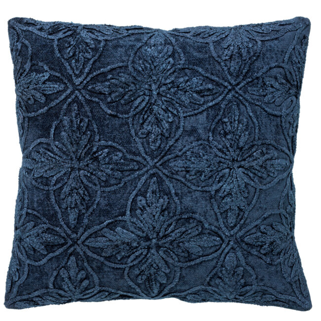 CUSHION COVER AMAR COTTON INSIGNIA BLUE 45X45CM