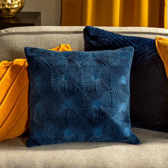 PILLOW COVER SUN COTTON INSIGNIA BLUE 45X45CM - Image 3
