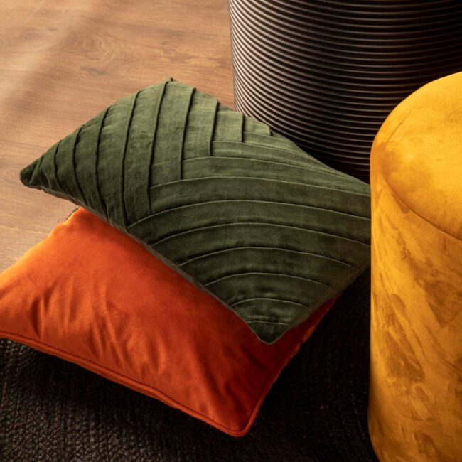 CUSHION COVER FEMM VELVET MOUNTAIN VIEW GREEN 30X50CM - Image 3