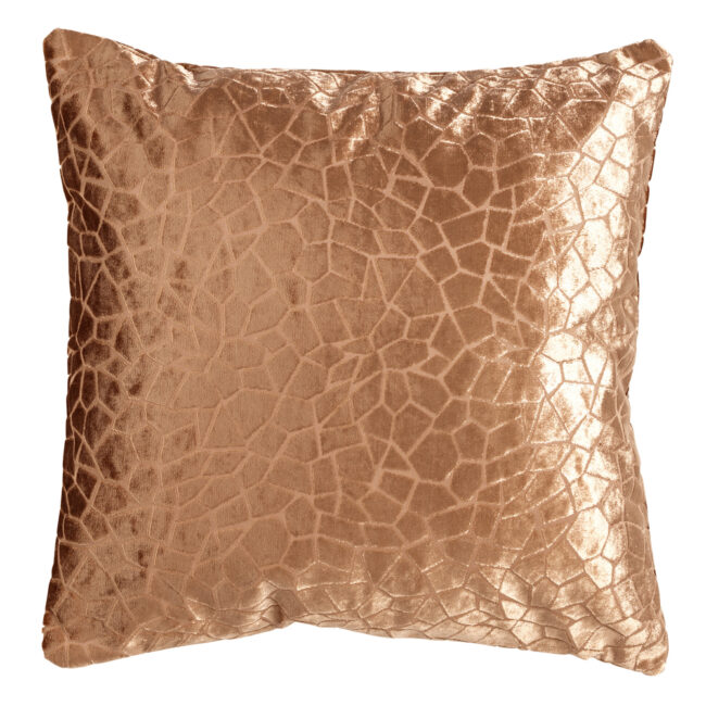 CUSHION COVER CARO TOBACCO BROWN 45X45CM