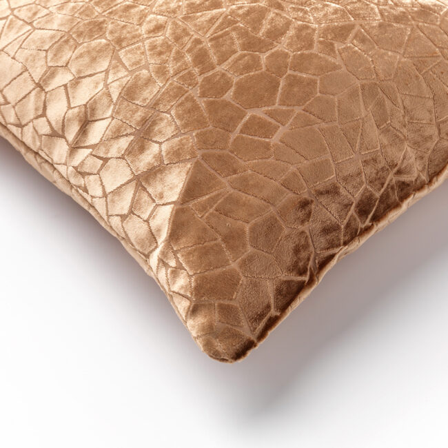 CUSHION COVER CARO TOBACCO BROWN 45X45CM - Image 2