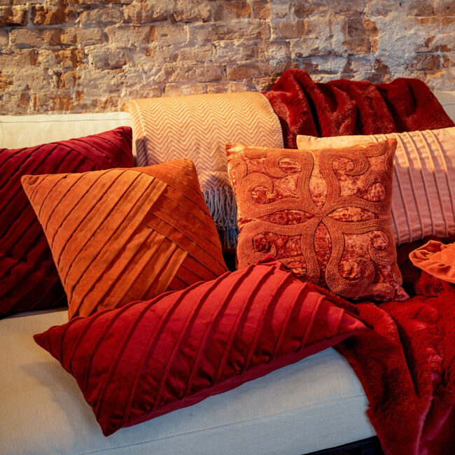 CUSHION COVER AVALON POTTER'S CLAY ORANGE 45X45CM - Image 4