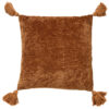 CUSHION COVER NINO COTTON TOBACCO BROWN 45X45CM