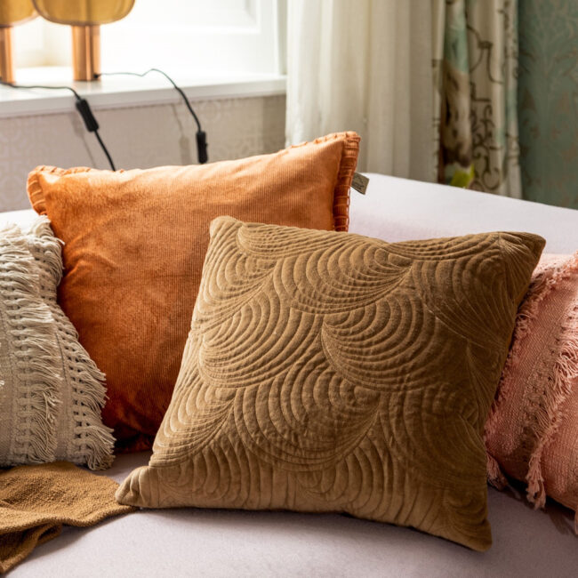 CUSHION COVER MOON TOBACCO BROWN 45X45CM - Image 4