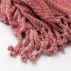 PLAID ZIGGY FLEECE DUSTY ROSE 140X180CM - Image 2
