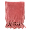 PLAID ZIGGY FLEECE DUSTY ROSE 140X180CM
