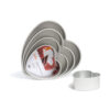 PROFESSIONAL BAKING TRAYS HEART 30X7.5CM