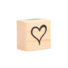WOODEN STAMP HEART 31X31MM