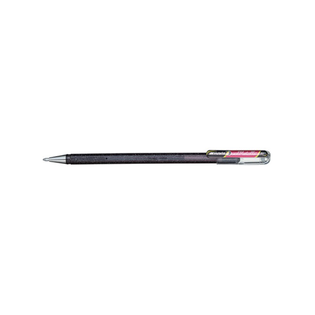 PEN ROLLER GEL INK BLACK GLITTER