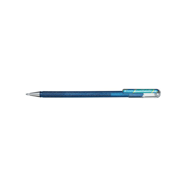 PEN ROLLER GEL INK GLITTER BLUE